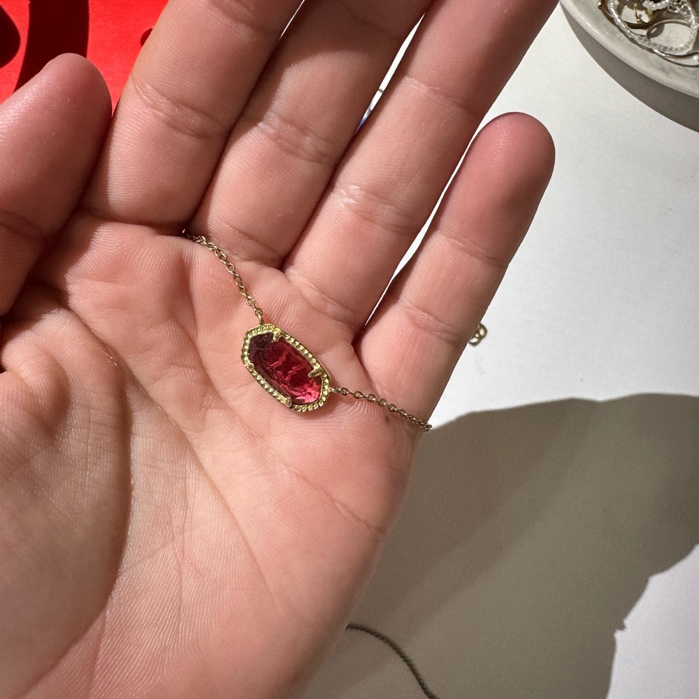 kendra scott red necklace